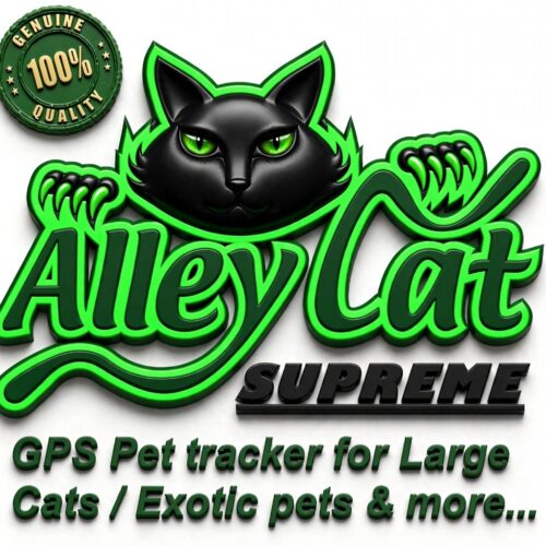 AlleyCat Supreme 4g PRO+ GPS pet tracker for BIG active outdoor cats, stock arriving shortly.