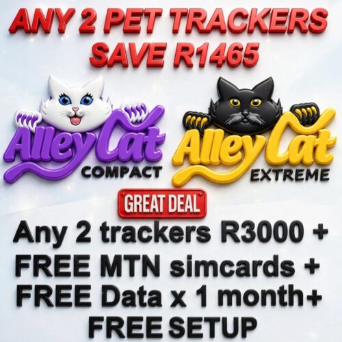R3000 Any 2 pet trackers + free MTN Simcards